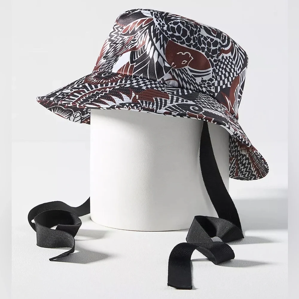 Ribbon-Tie Bucket Hat
